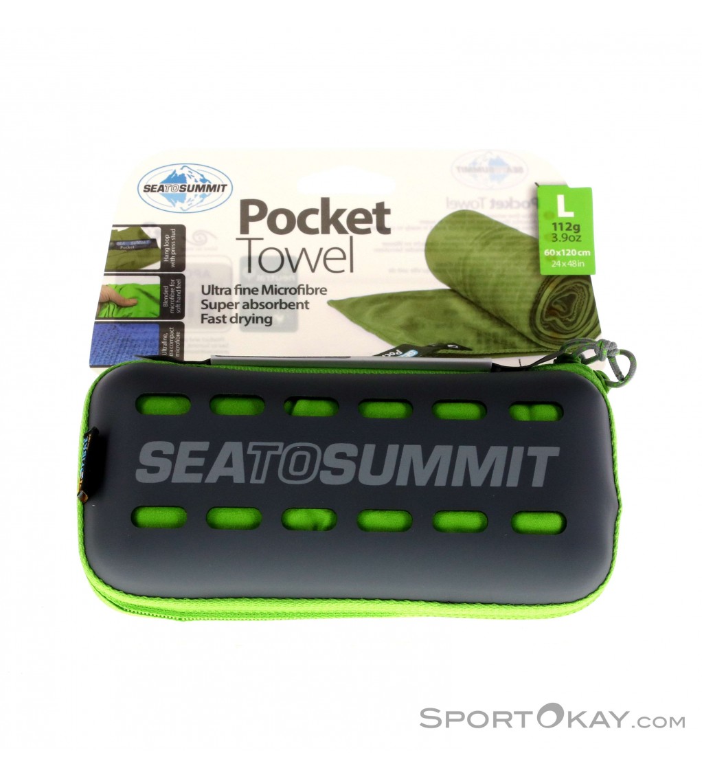 Sea to Summit Pocket Towel L Mikrofaserhandtuch