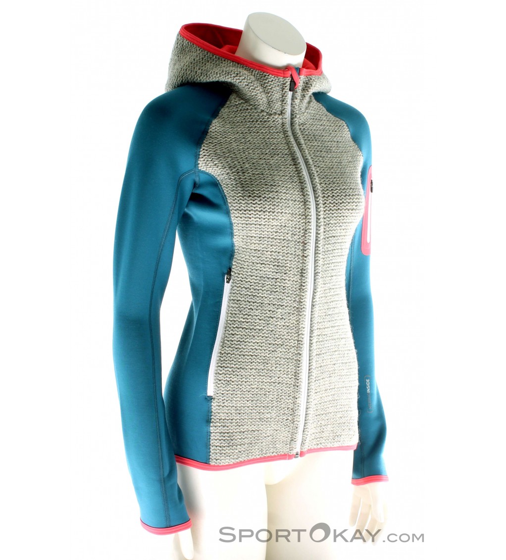 Ortovox Fleece Plus Classic Knit Hoody Damen Tourensweater