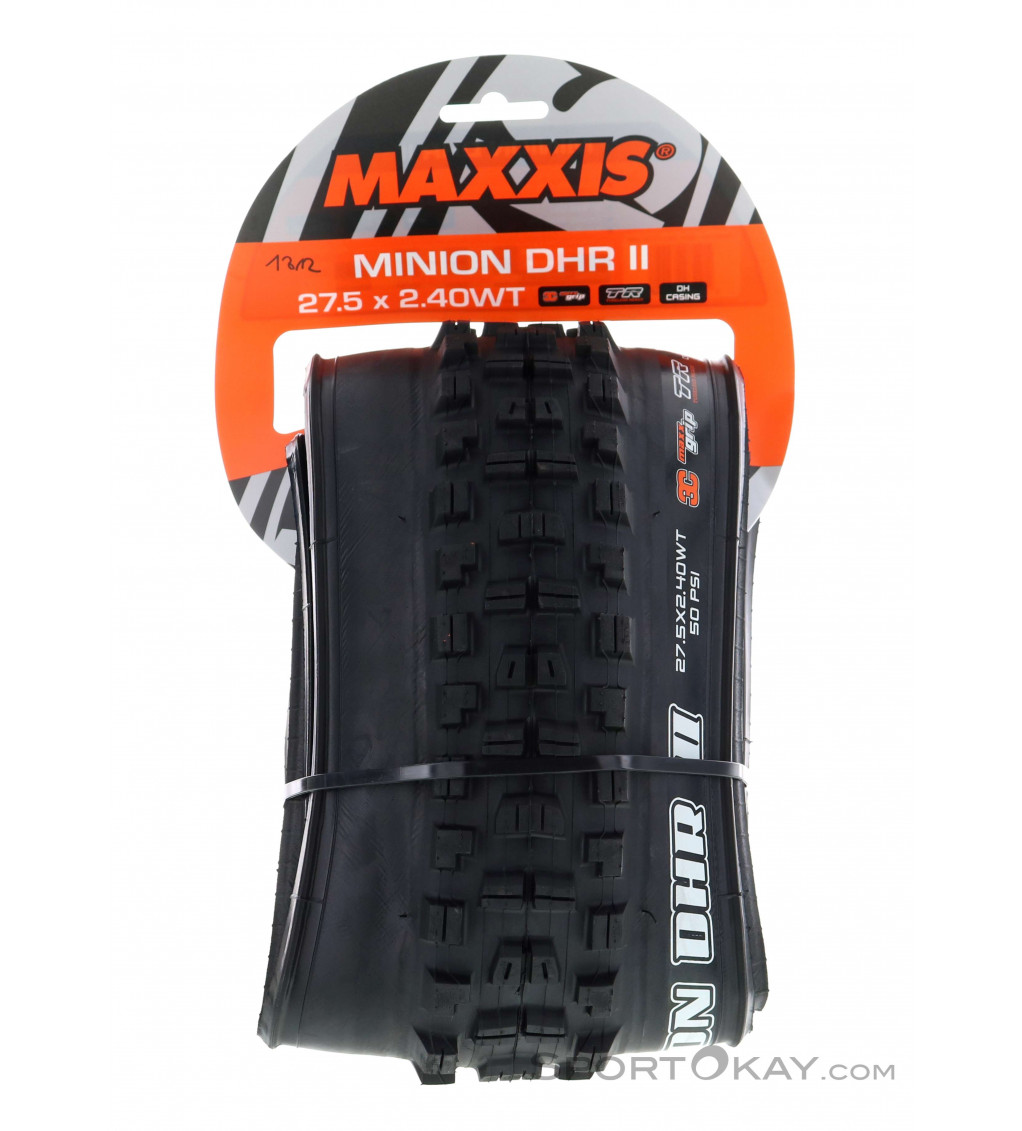 Maxxis Minion DHR II WT DH TR 3C MaxxGrip 27,5x2,40" Reifen