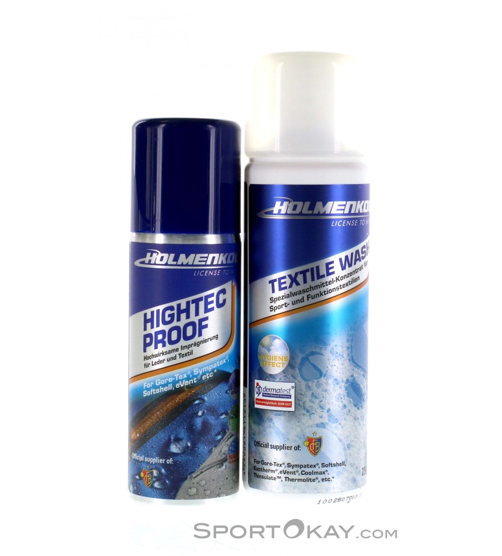 Holmenkol 375ml Spezialwaschmittel Waterproofing Spray Set