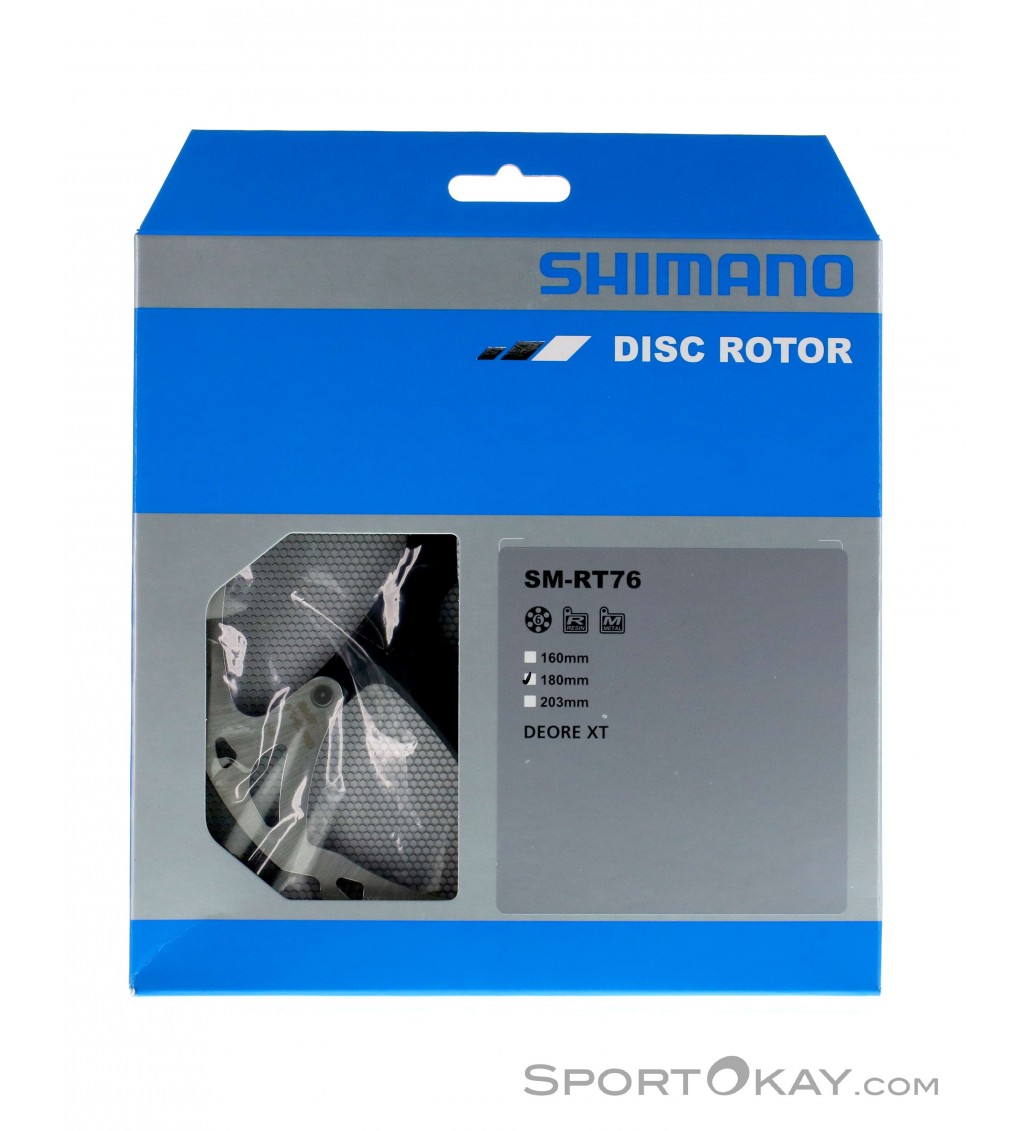 Shimano RT76 XT 6-Loch 180mm Bremsscheibe
