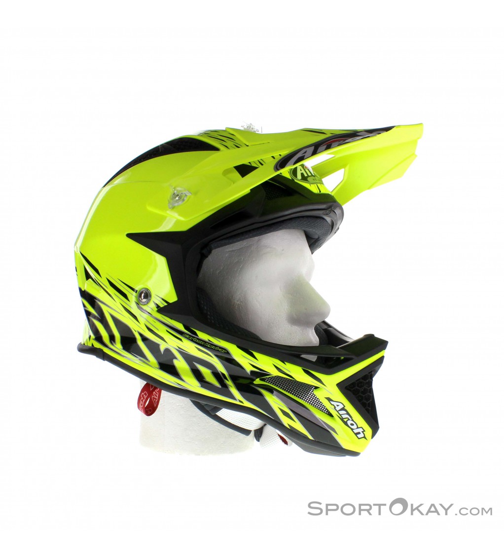 Airoh Fighters Trace Yellow Gloss Downhill Helm