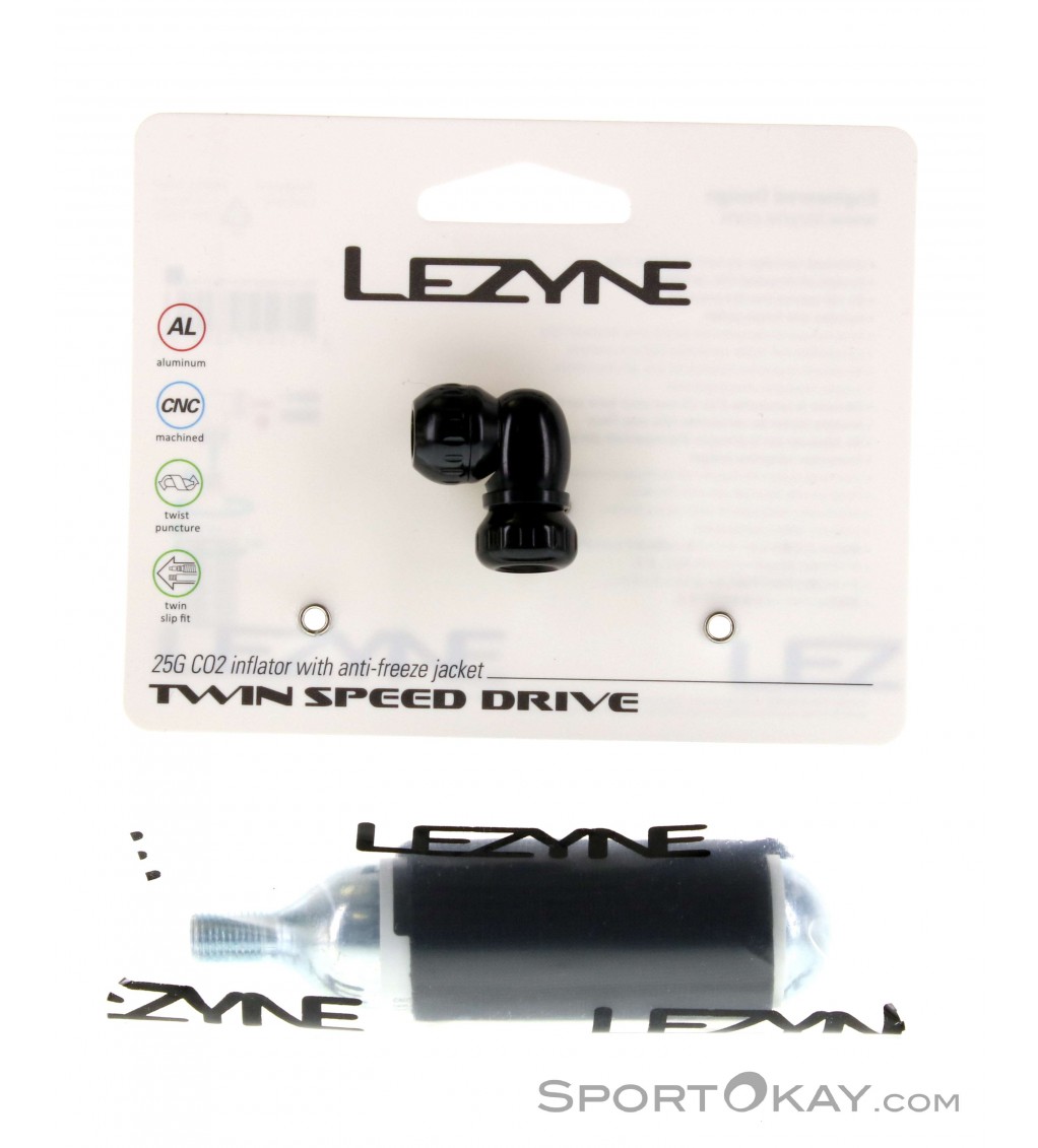 Lezyne Twin Speed Drive 25g CO2 Minipumpe