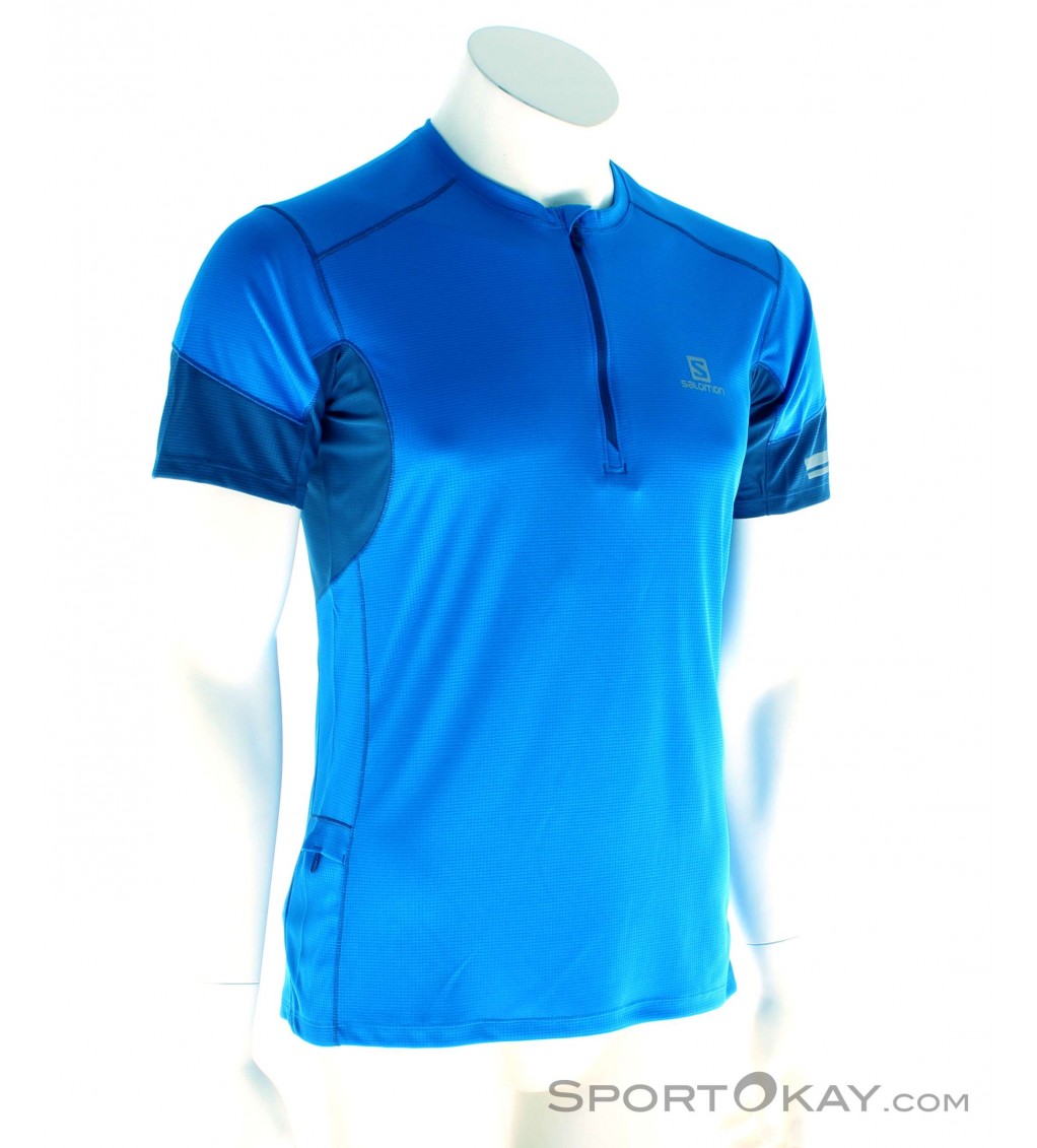 Salomon Agile HZ SS Herren T Shirt Shirts Hemden Outdoorbekleidung Outdoor Alle