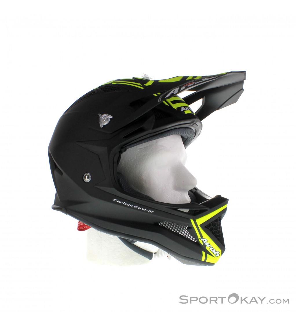 Airoh Fighters Com Yellow Downhill Helm