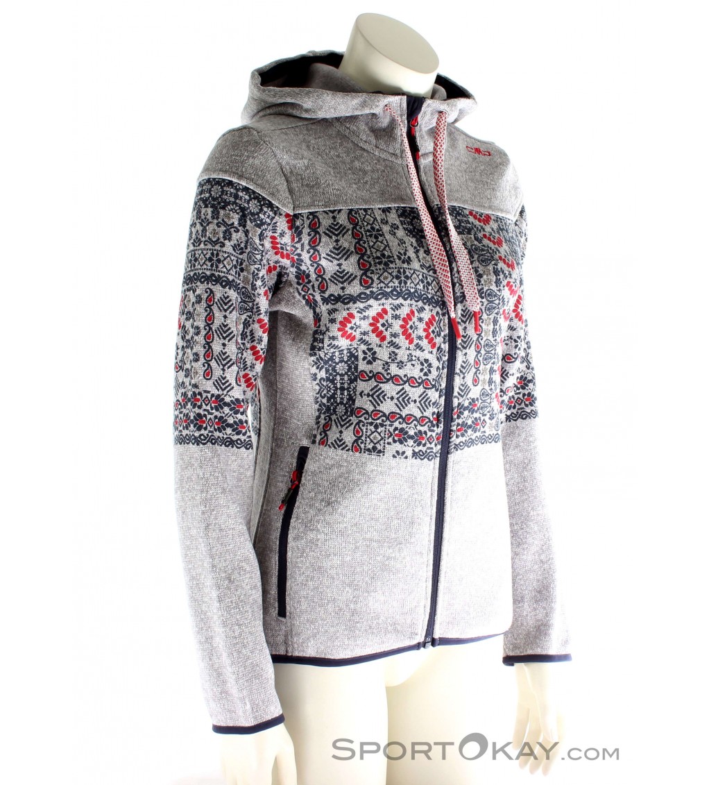CMP Fix Hood Strickfleece Damen Outdoorsweater