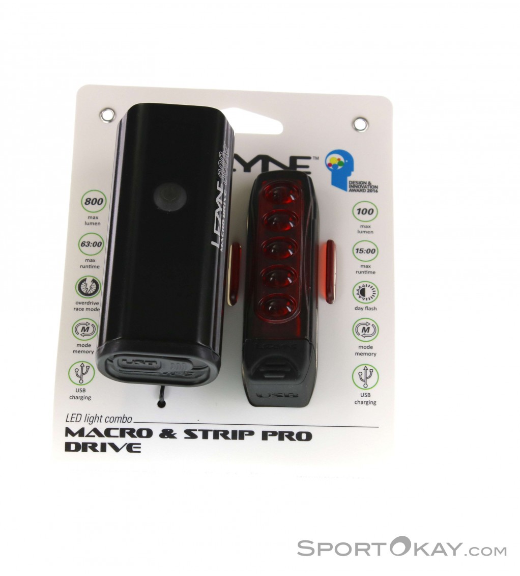 Lezyne Macro Drive 800XL-Strip Drive Set Fahrradbeleuchtung