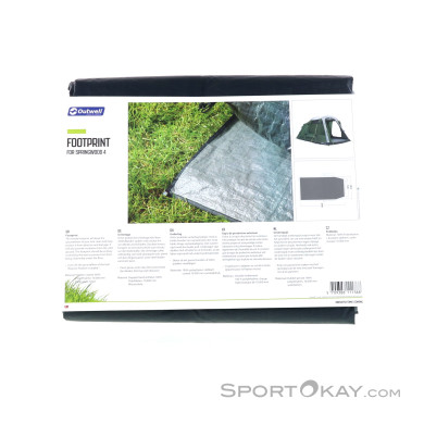 Outwell Springwood 4 Zeltunterlage-Grau-One Size