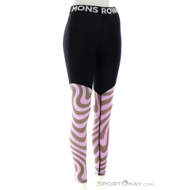 Mons Royale Cascade Merino Flex Damen Leggings-Pink-Rosa-XS