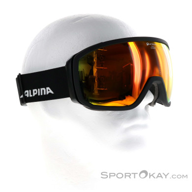 Alpina Scarabeo QHM Skibrille-Schwarz-One Size