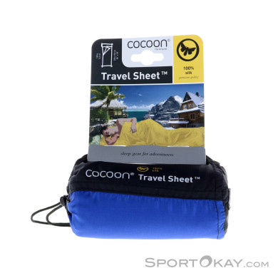 Cocoon Travel Sheet Seidenschlafsack-Blau-One Size