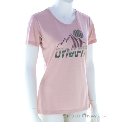 Dynafit Transalper Graphic Damen T-Shirt-Pink-Rosa-S
