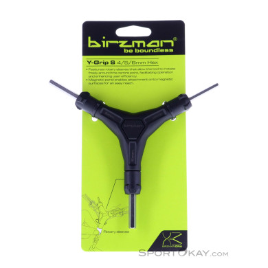 Birzman Y-Grip-S 4/5/6mm Inbusschlüssel-Schwarz-One Size