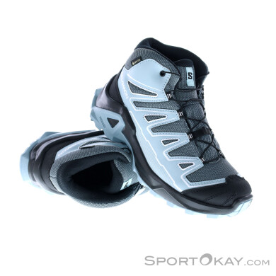 Salomon X Ultra Mid GTX Kinder Wanderschuhe Gore-Tex-Blau-35