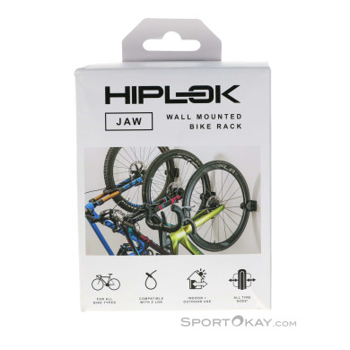 Hiplok JAW Fahrradwandhalter Bike Wandhalterung-Schwarz-One Size
