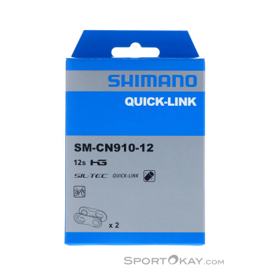Shimano SM-CN910 12-fach Quick-Link Set Kettenschloss-Grau-One Size