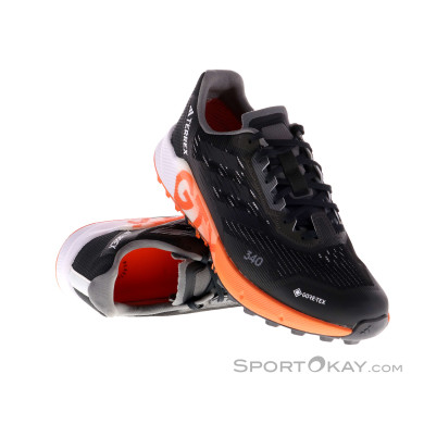 adidas Terrex Agravic Flow 2 GTX Herren Traillaufschuhe Gore-Tex-Orange-9,5