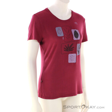 E9 Pamma SS Damen T-Shirt-Rot-M