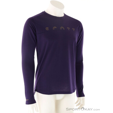 Scott Defined Merino LS Herren Shirt-Dunkel-Blau-S