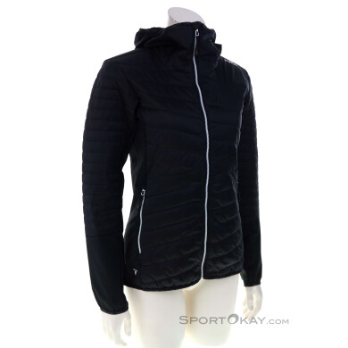 CMP Hybrid Jacket Fix Hood Damen Outdoorjacke-Schwarz-40