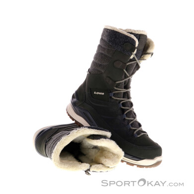 Lowa Barina Evo GTX Damen Winterschuhe Gore-Tex-Anthrazit-6,5