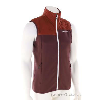 Ortovox Fleece Plus Vest Herren Tourenweste-Dunkel-Rot-M