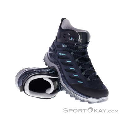 Lowa Innovo GTX Mid Damen Wanderschuhe Gore-Tex-Dunkel-Blau-6,5