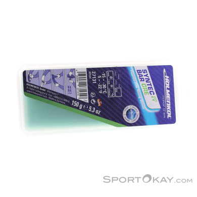 Holmenkol Syntec FF Bar 150g green Heisswachs-Grün-150