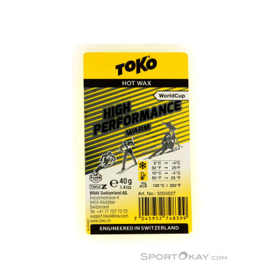 Toko World Cup High Performance Warm 40g Skiwachs-Gelb-40