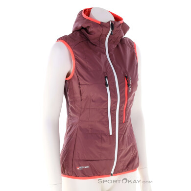 Ortovox Swisswool Piz Boe Damen Tourenweste-Dunkel-Rot-S