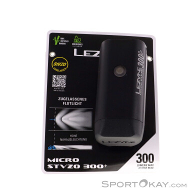 Lezyne Micro Drive 300+ StVZO Fahrradlicht vorne-Schwarz-One Size