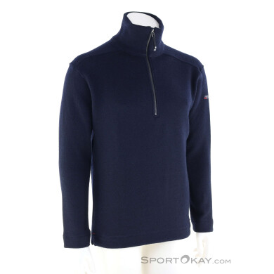 Devold Blaatroie Wool Zip Neck Herren Sweater-Dunkel-Blau-XL