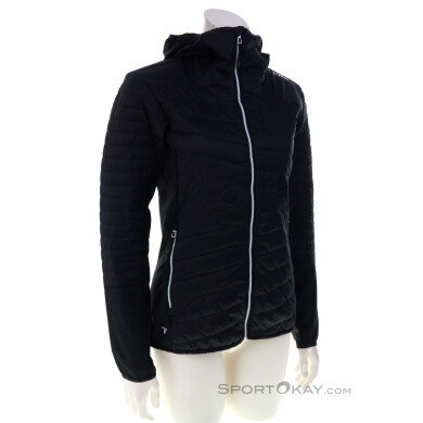 CMP Hybrid Jacket Fix Hood Damen Outdoorjacke-Schwarz-42