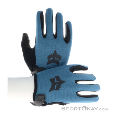 Fox Youth Ranger Kinder Bikehandschuhe-Blau-M