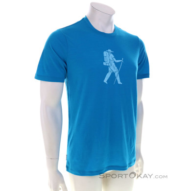 Icebreaker Tech Lite II Trail Hiker Herren T-Shirt-Blau-M