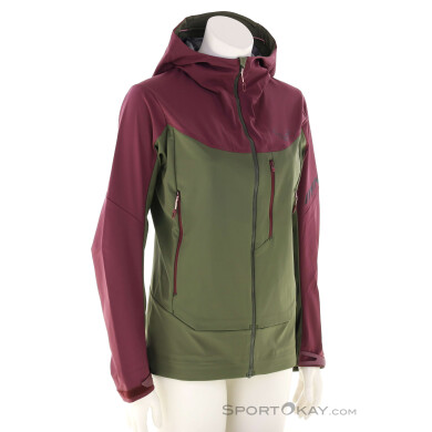 Dynafit Radical Softshell Damen Tourenjacke-Dunkel-Rot-S