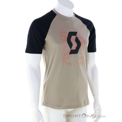 Scott Icon Raglan S/S Herren T-Shirt-Beige-M