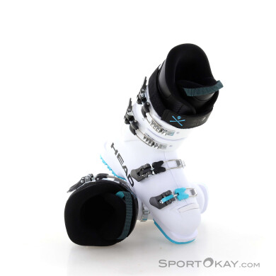 Head Raptor 60 Junior Kinder Skischuhe-Weiss-25,5
