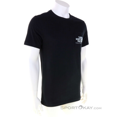 The North Face Berkeley California Pocket Herren T-Shirt-Schwarz-S