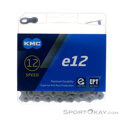KMC e12 EPT 12-Fach Kette-Silber-One Size