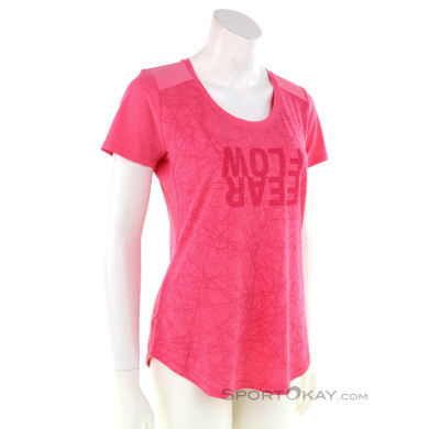 Salewa Alpine Hemp Print Damen T-Shirt-Pink-Rosa-34