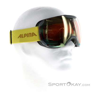 Alpina Pheos S QHM Skibrille-Gelb-One Size