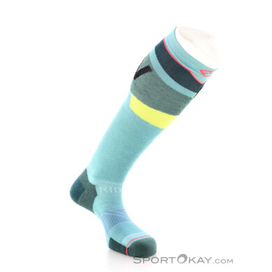 Ortovox Freeride Long Socks Cozy Damen Skisocken-Türkis-42-44