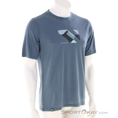 Ortovox 140 Cool Landscape TS Herren T-Shirt-Grau-XL