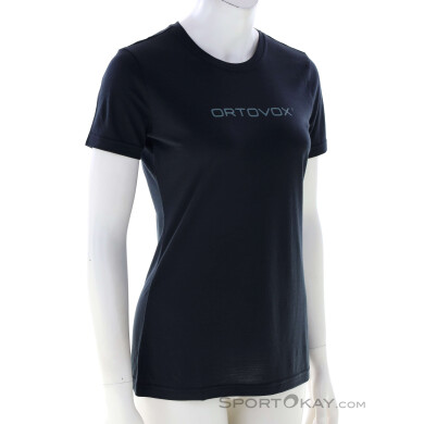 Ortovox 150 Cool Brand TS Damen T-Shirt-Schwarz-S