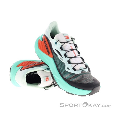 Salomon Genesis Damen Traillaufschuhe-Grün-6