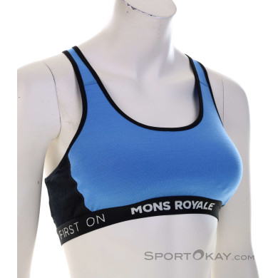 Mons Royale Sierra Sports Bra Damen Sport-BH-Blau-XS
