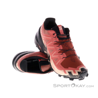 Salomon Speedcross 6 Damen Traillaufschuhe-Pink-Rosa-6,5