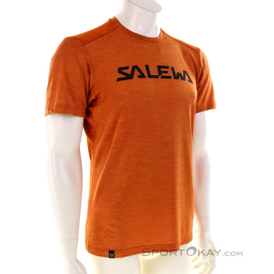 Salewa Puez Hybrid 2 Dry SS Herren T-Shirt-Orange-S