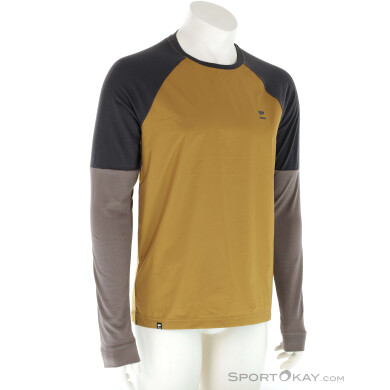 Mons Royale Tarn Merino Shift Wind LS Herren Bikeshirt-Gelb-S